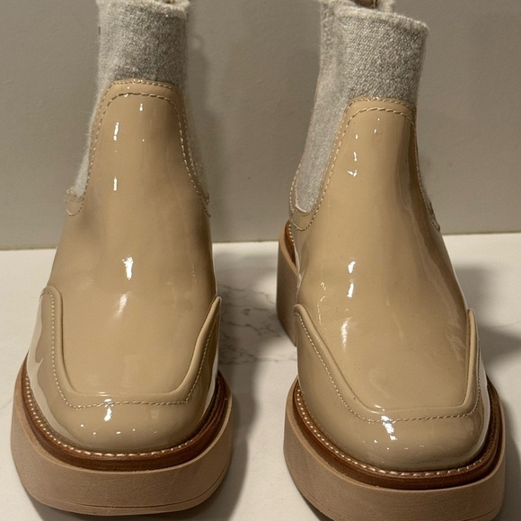 Dolce Vita Tan and Cream Ankle Boots - Picture 6 of 10